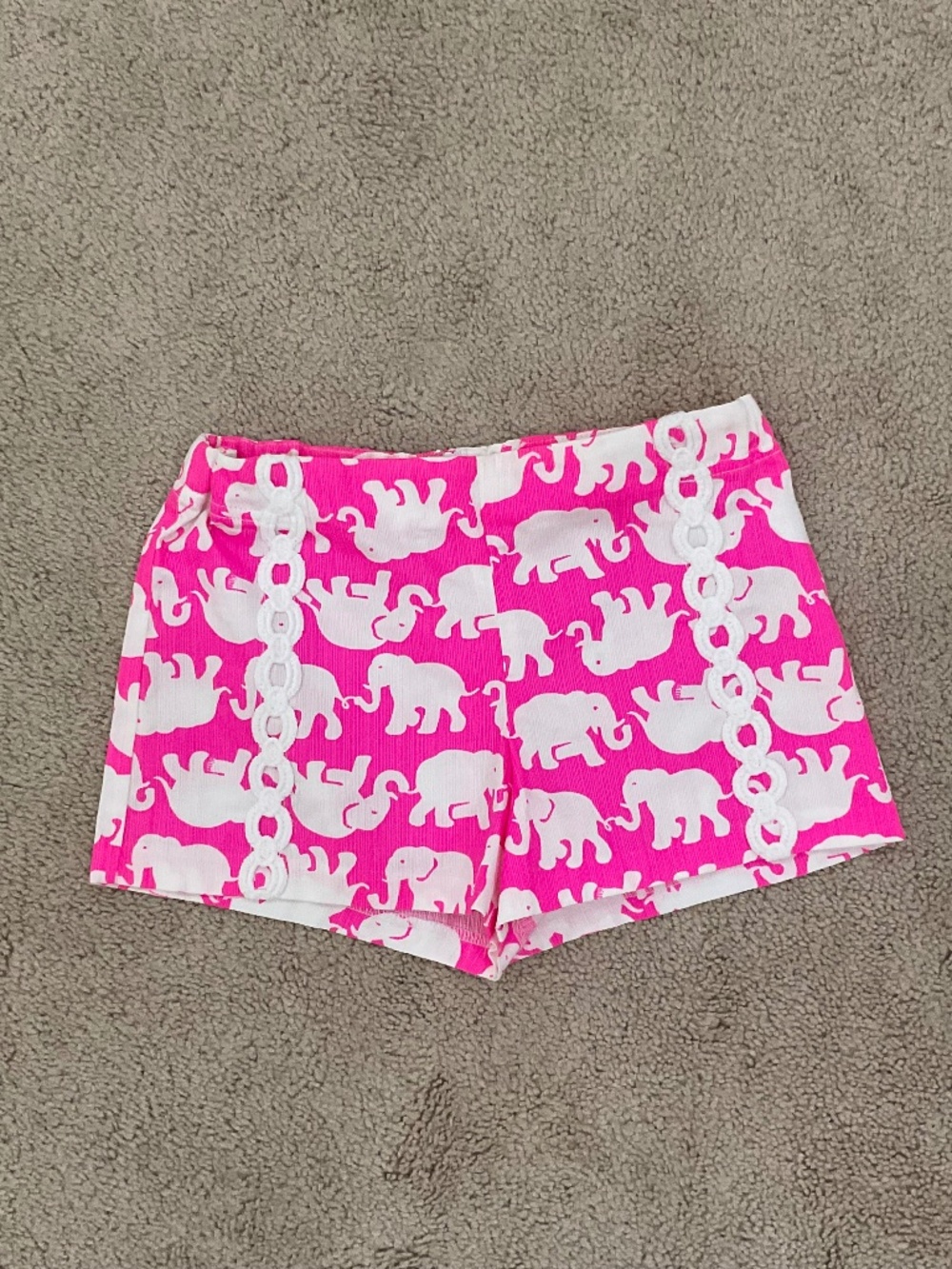 Lilly Pulitzer Pop Pink Tusk in the Sun Little Liza shorts